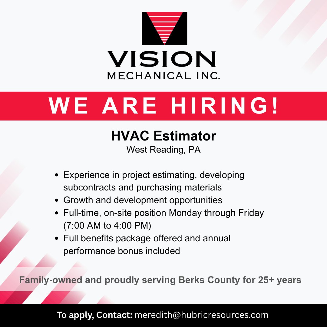📢  We’re hiring!  
Looking for a motivated, reliable team members who want steady work and a company that values quality and people. 💼
To apply, Contact: meredith@hubricresources.com 
#NowHiring #JoinOurTeam #HiringLocal  #ConstructionJobs #Careers