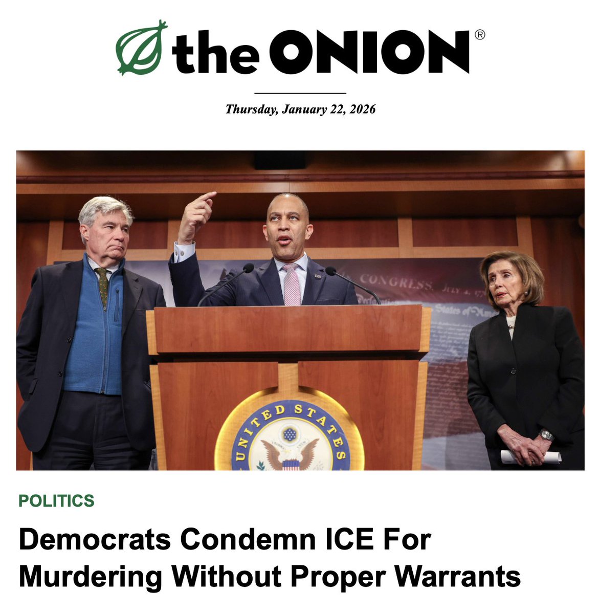 crawf34's tweet image. someone at the onion forgot they're meant to do satire not hard news