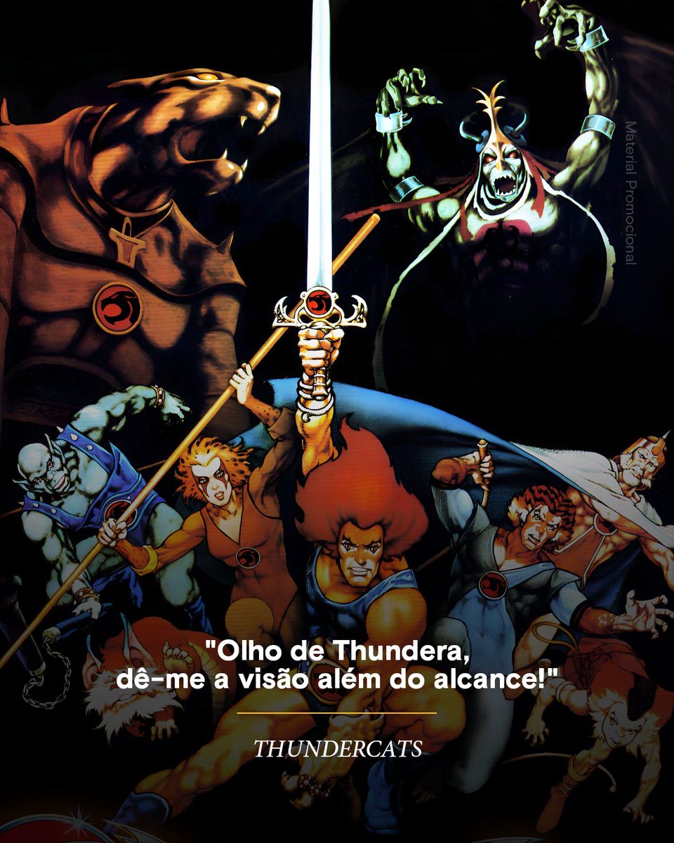 #HojeNaHistória Em um dia como este, em 1985, estreava na televisão norte-americana a animação ThunderCats, série que rapidamente se tornaria um fenômeno internacional e marcaria gerações de fãs, especialmente no Brasil. Criado a partir dos personagens idealizados por Tobin “Ted”