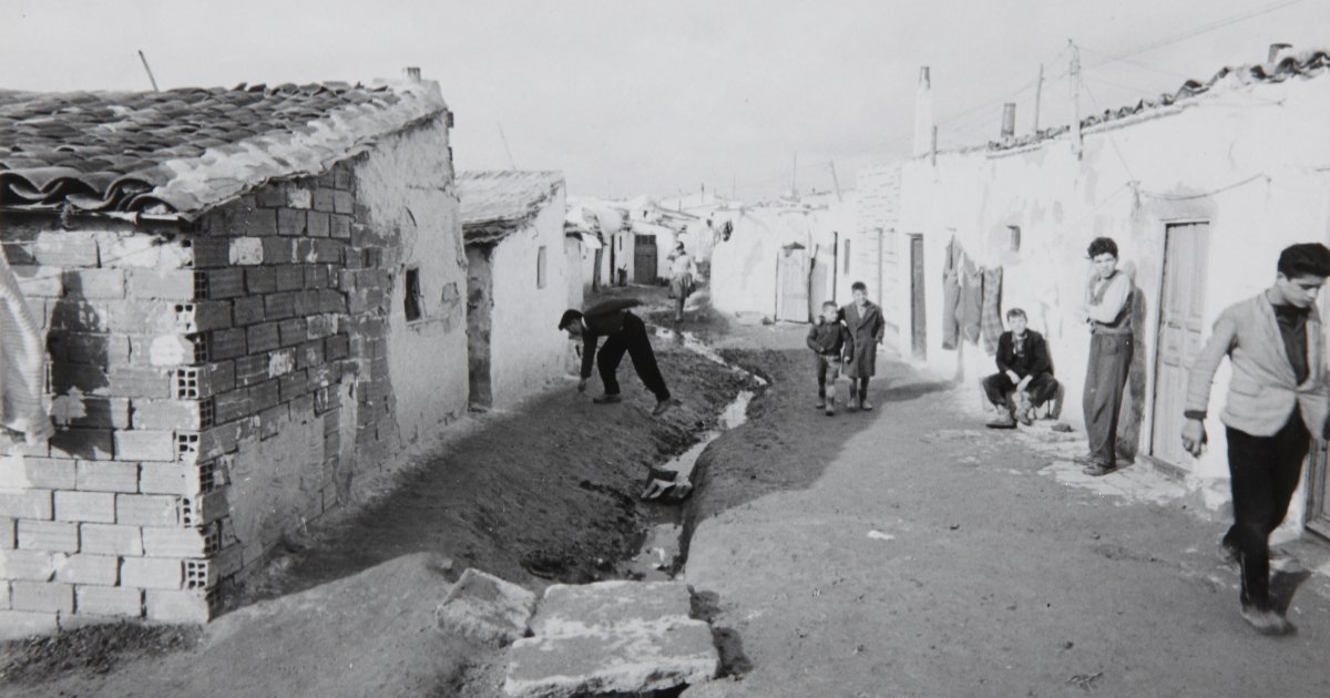 Una instantánea en Palomeras, a unos 6km de Madrid, en torno a 1959.