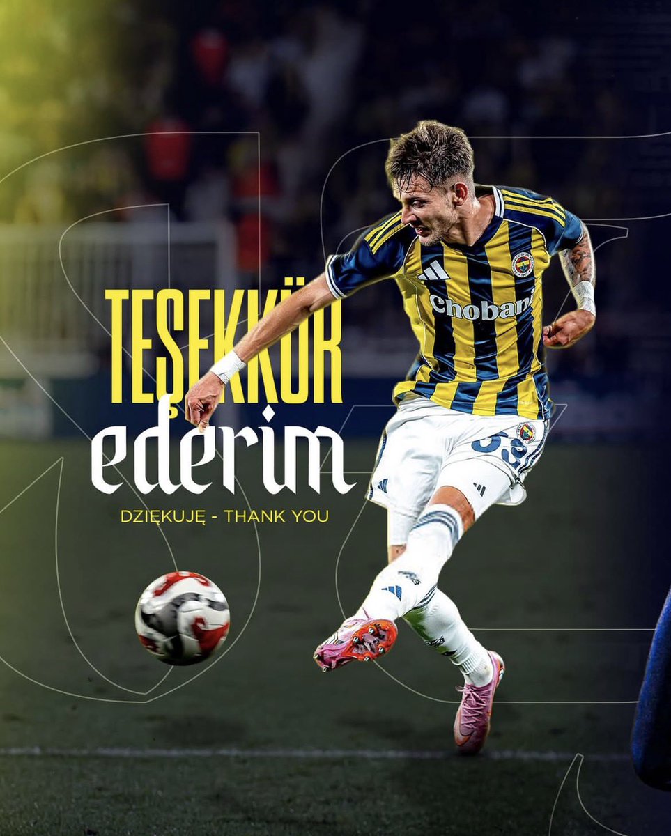 Dear Fenerbahçe family,

It’s time to say goodbye. It was an honour to wear this shirt. 

I want to thank my teammates, coaches, and staff, as well as the fans who are the heart of this club, for your constant support and love.

I wish you all great success in the future 💛💙