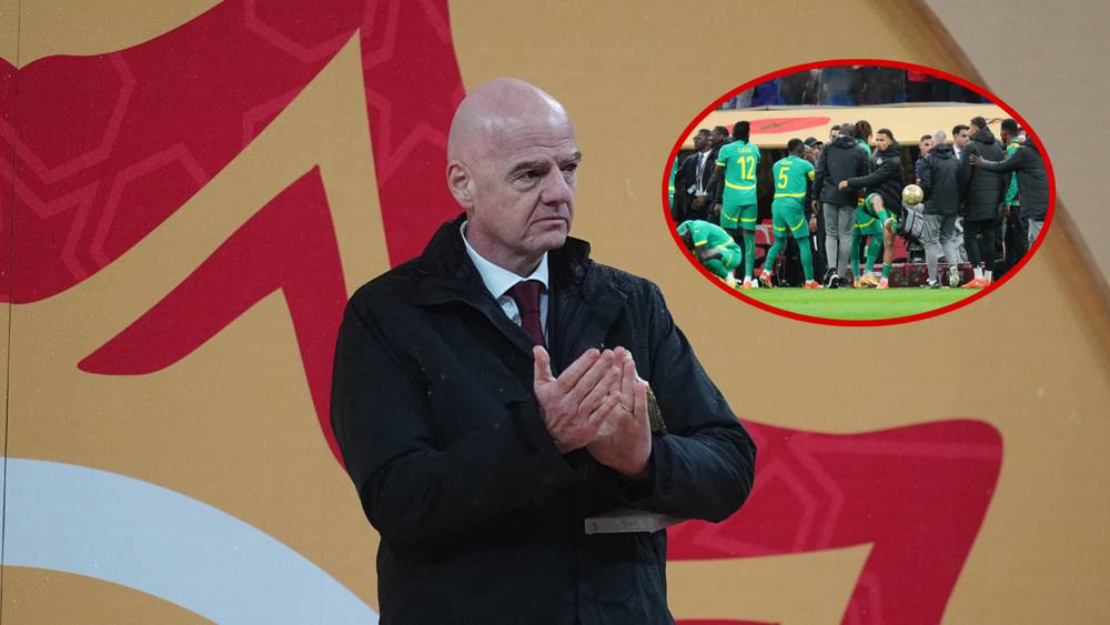 ❗BOOOOMBA 💥

La FIFA, présidée par Infantino, veut une sanction exemplaire et sévère contre le Sénégal et exerce une pression sur la CAF pour éviter une telle polémique au Mondial.

➖ <a href="/Reuters/">Reuters</a>