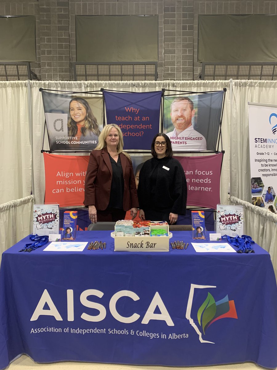 AISCA_AB's tweet photo. Great day at the @ucalgary Education Career Fair! 🎓

The AISCA team loved meeting so many future educators and sharing the unique career opportunities waiting for them in Alberta’s independent schools. 🍎✨

Check out our job board: https://t.co/ob8qxYqMNC

#ABed #UCalgary https://t.co/WFeV8vVpTA