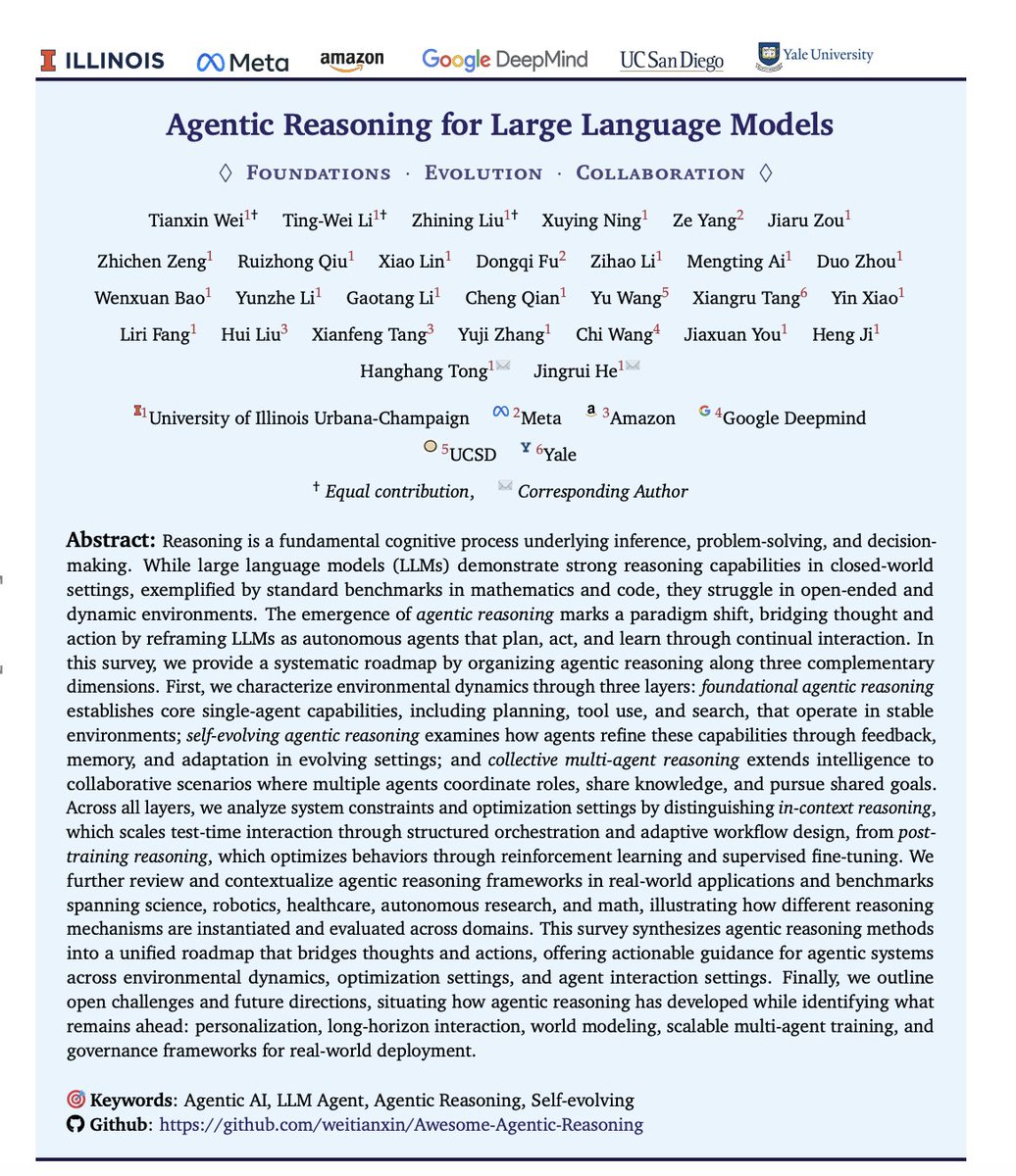 Google DeepMindやMeta、Yale大学らが共同で「今のAIは推論していない」という衝撃の論文を発表しました。

今のAIは「推論」しておらず、単に「反応」しているに過ぎない。

AIが、デモでは賢く見えても実務で失敗する根本原因がそこにあると記述されています。