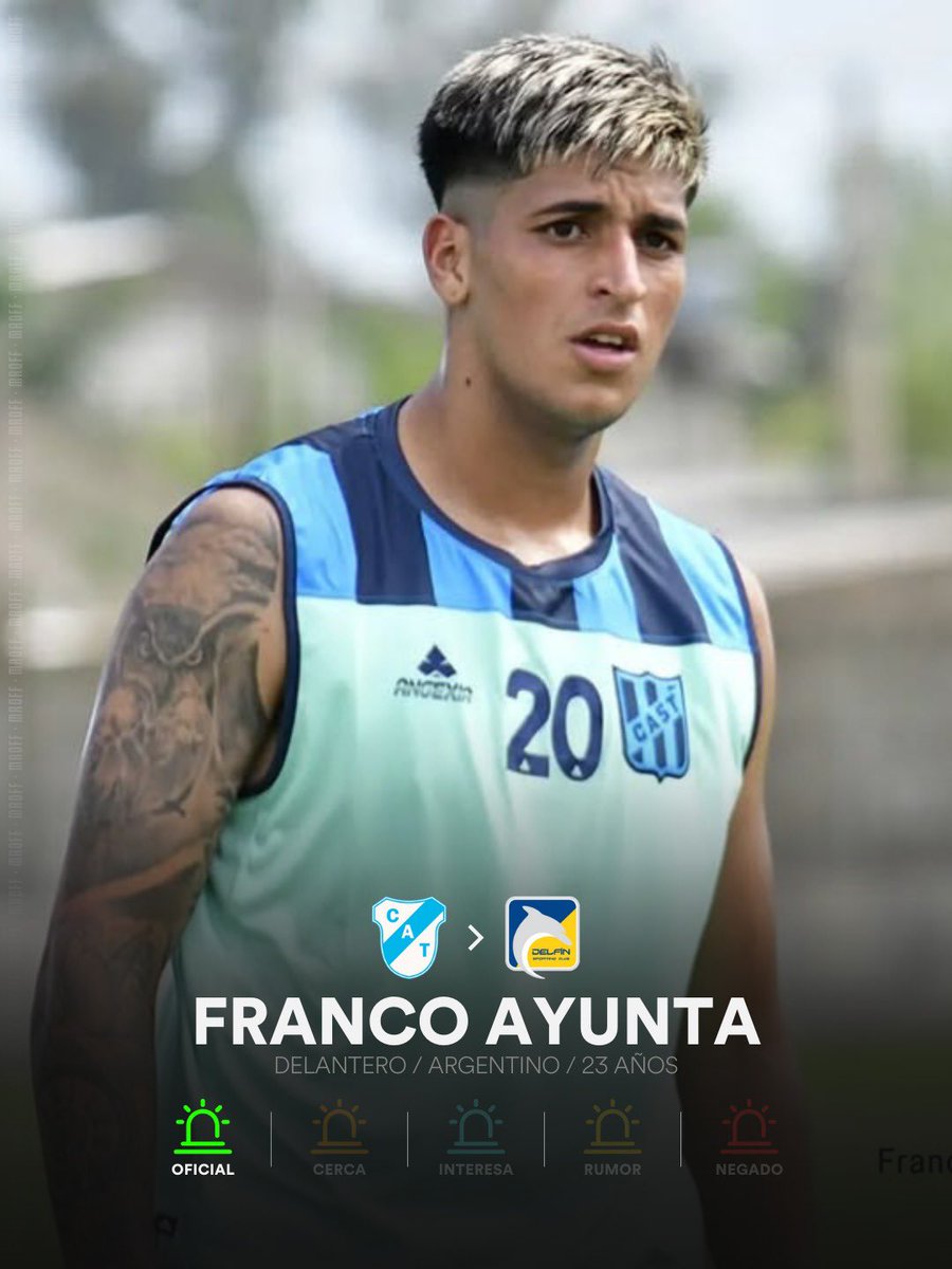 urieliugt's tweet image. 🚨Franco Ayunta es nuevo jugador de #Delfín 🇪🇨

↪️ #Temperley lo cede a préstamo por un año y con opción de compra. @MrOFFSIDER 🤝