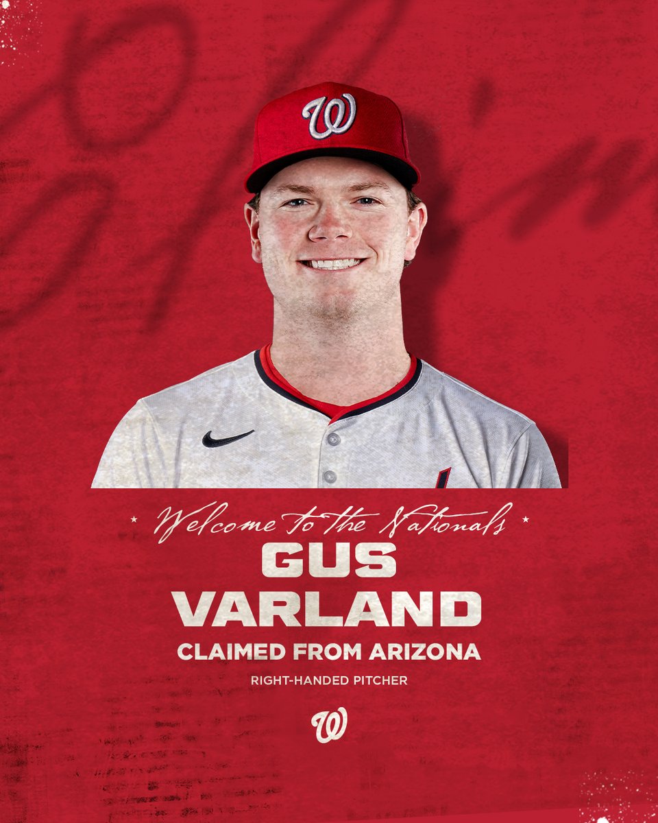 we've claimed RHP Gus Varland off waivers