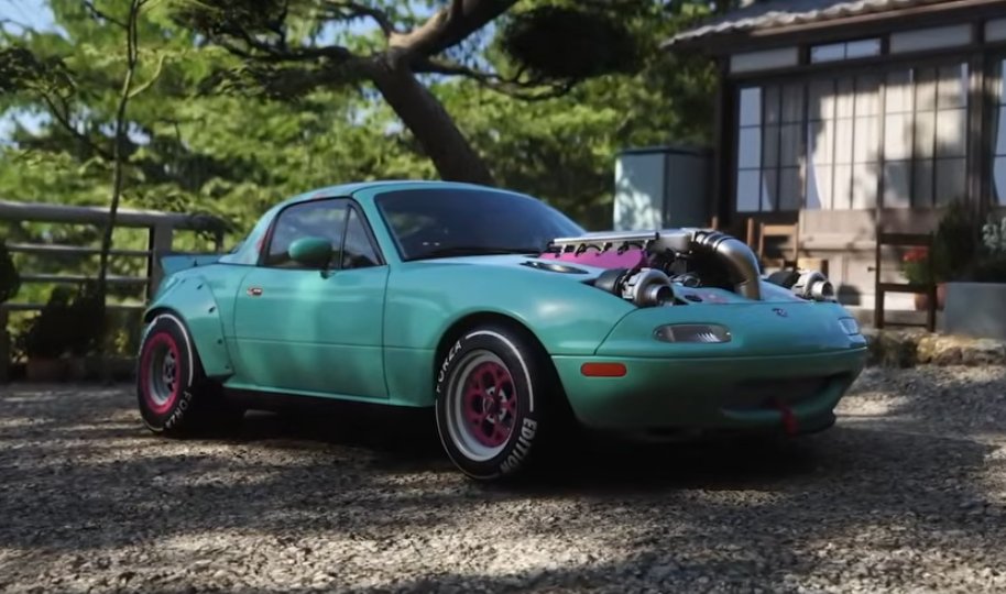 "experience japanese car culture" and they pull out this bullshit americanized slop of a miata