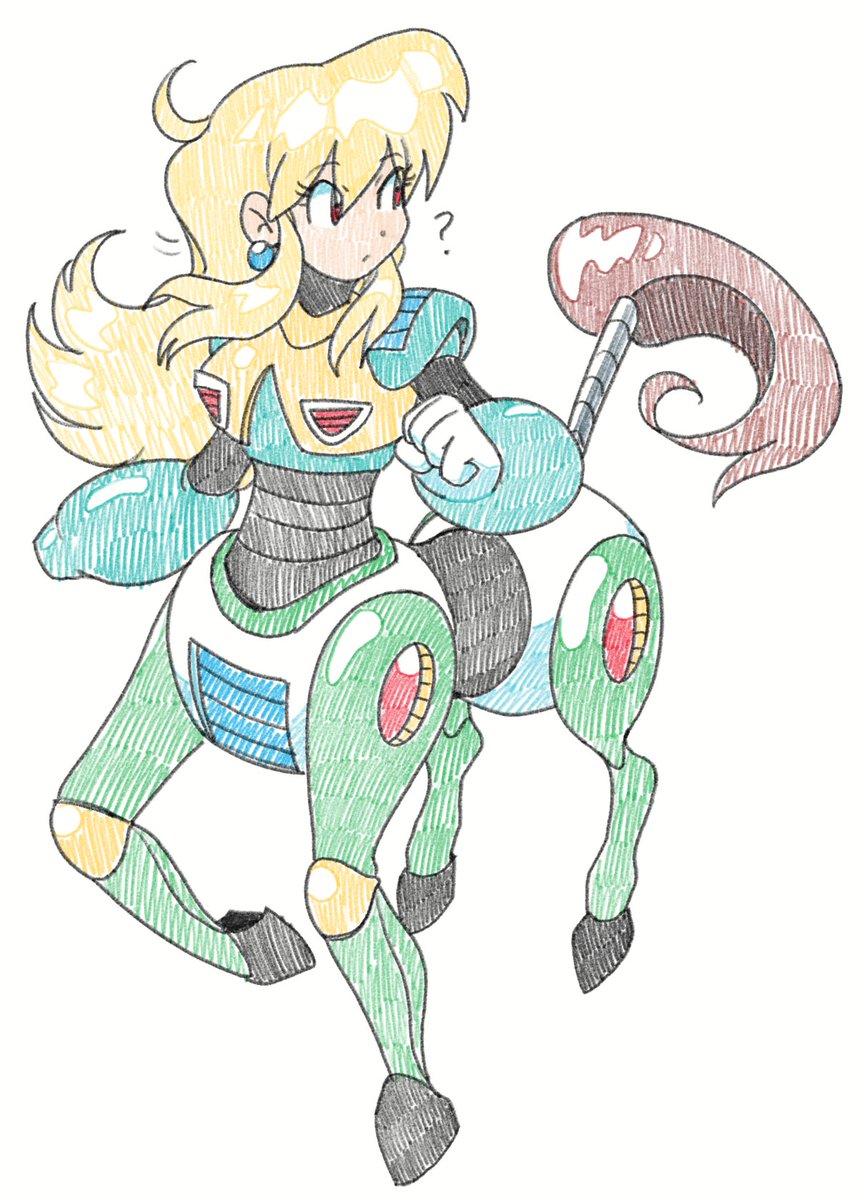 peegeray's tweet image. some coloured doodles
i love knight/centaur but i find them so hard to draw together 🥲