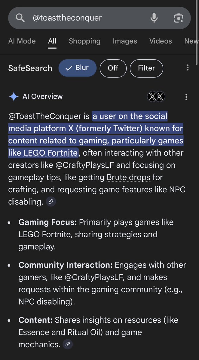 ToastTheConquer's tweet image. I talked about this topic only like a few times 

@CraftyPlaysLF I blame everything on you- jk 

But this AI better change this to 1.0 Fortnite creative developer