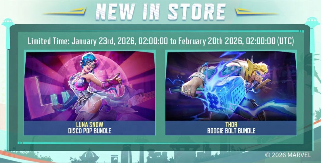 I'm curious who sends the <a href="/MarvelRivals/">Marvel Rivals</a> emails because in this image you can't even see Thor's Boogie Bolt skin. I wanna see what the skin looks like