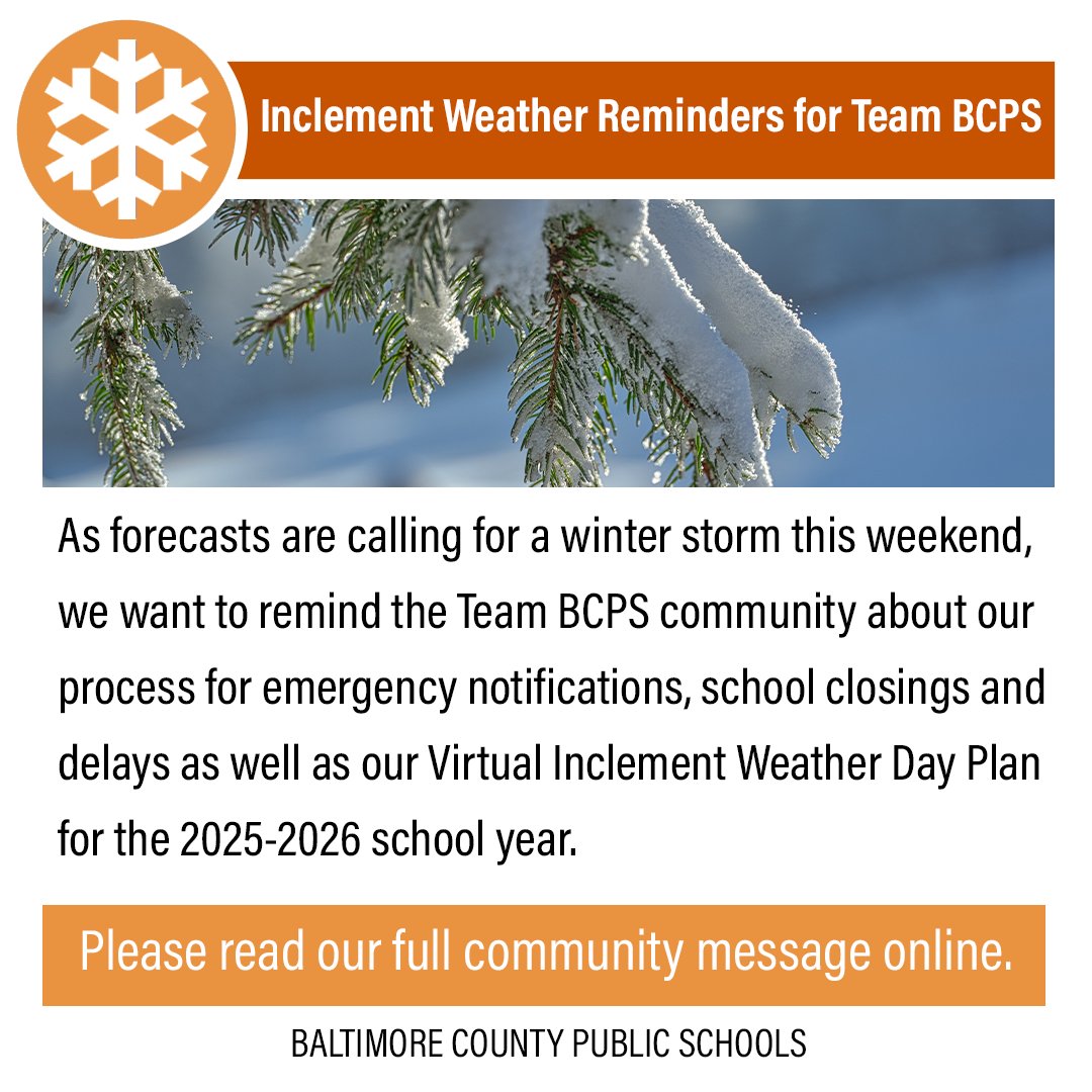 Baltimore County Public Schools tweet media