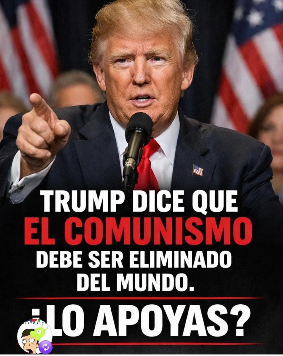 Fuera el Comunismo ❓
Responde
A. Fuera
B. Apoyo el Comunismo