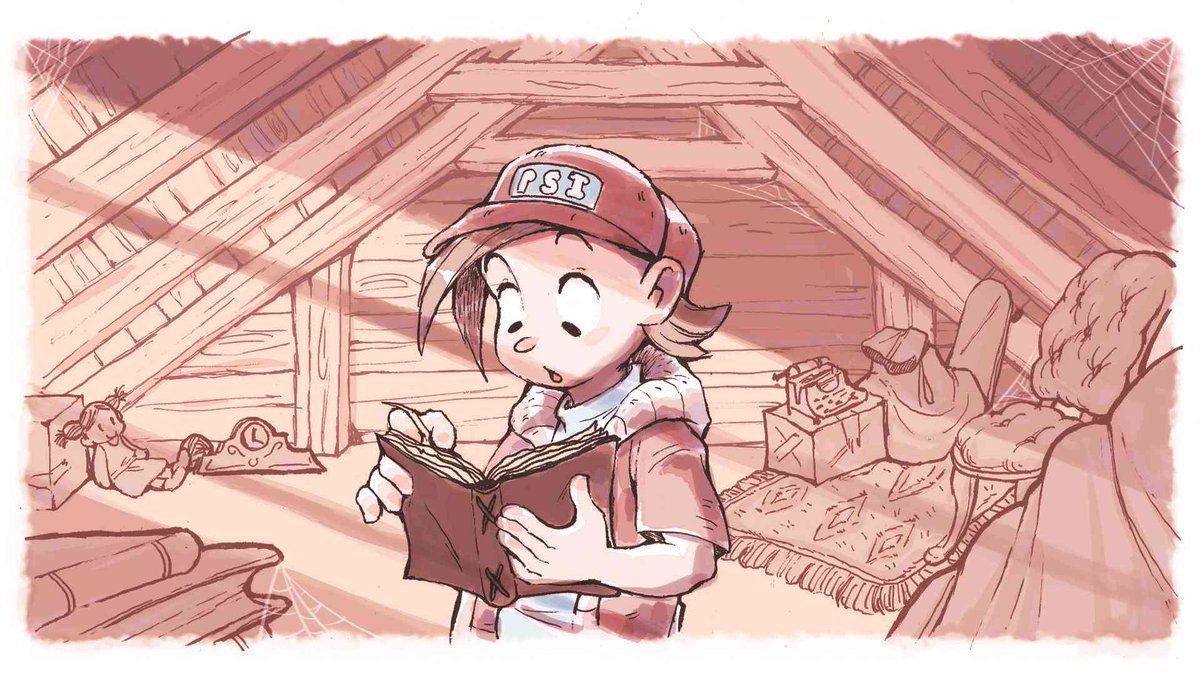 EarthBoundVN's tweet photo. It’s a big world out there, with plenty of secrets to uncover! 

Join Doug on his quest, destined by his family creed in MOTHER: Invasion from the Unknown! 💙🌎

Enjoy this finished illustration by @NyaasuNekoban that will be featured in the upcoming Polish Update! https://t.co/KMVmlqs3QT