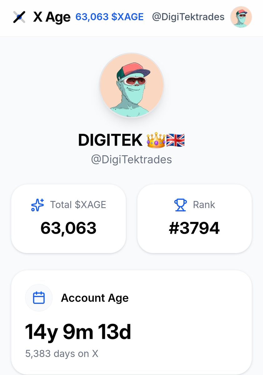 If you are awake and seeing this, you are early

Tasks? all you gotta do is connect your X and let your X age earn you $XAGE Token

Who's eligible? Everyone with a twitter account.
✅ $2M raised 
💯 Tge confirmed for April

👉 Go to xage.app/app?ref=09A664…
👉 Connect X account.