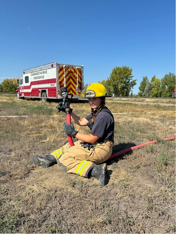 Meet your Firefighter!

Name: Eva Neufeld

Rank: Firefighter

Station: Station 3 – Foremost

Length of Service: 3 years

I joined the fire service because… I’ve always enjoyed operating big trucks and equipment from a very young age. I like the adrenaline and the rush, it seems