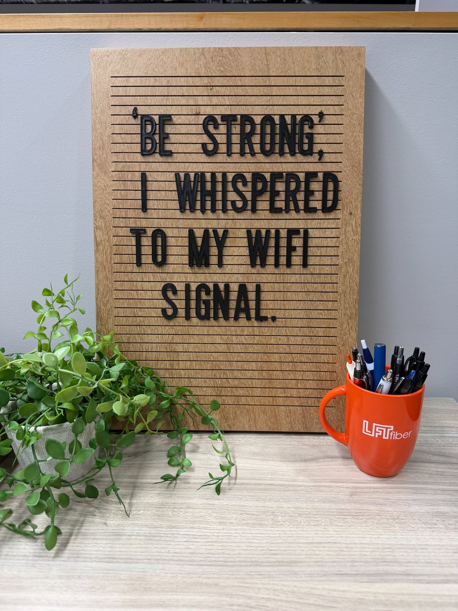 At LFT Fiber, we believe that strong WiFi is like a good cup of coffee—essential for powering through your day! ☕💪 

Whether you're streaming favorite shows, crushing those Zoom calls, or diving into some serious gaming, a robust connection makes all the difference!

#LFTFiber