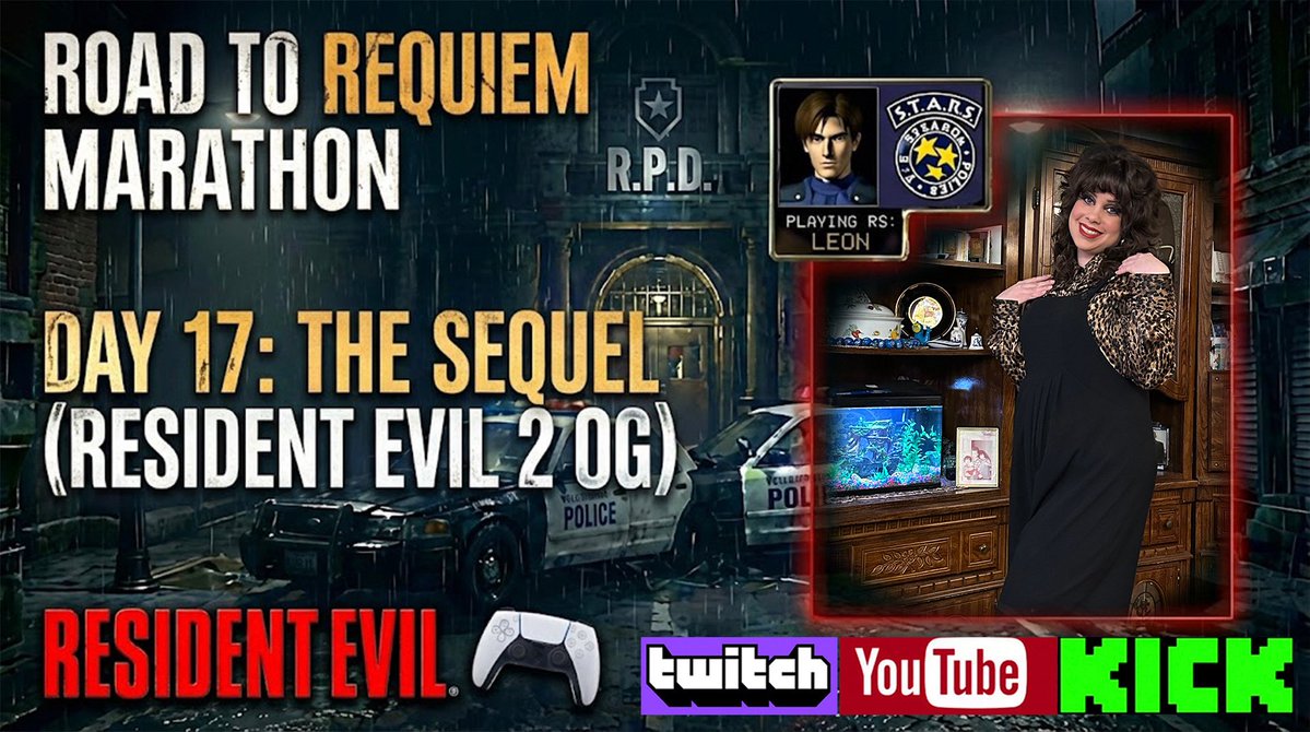 💋LIVE NOW

Happy Anniversary Resident Evil 2!🥳

Come celebrate by joining me for day 2 of my Resident Evil 2 OG run😎

🔥The Road to Requiem Marathon🔥

🧟Watch Live: 
🟣Twitch: twitch.tv/auroraarmlet
🔴YouTube: tinyurl.com/AuroraaArmlet
🟢Kick: kick.com/auroraarmlet

#REBHFun
