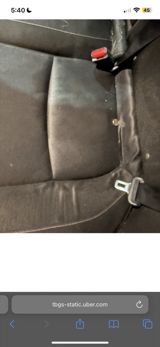 teslimm_dc1's tweet photo. @Uber_Support @Uber @Uber_Support I was charged a $96 cleaning fee for a ride where nothing happened. The photo provided doesn’t show any fresh mess. Support says I have to wait 6–12 hours while my money is already taken. This is not okay. Please review and refund this ASAP. https://t.co/AP2nmqbYBV