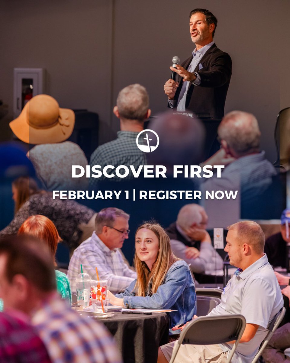 New to First Mt. Juliet? 👋
Welcome home. 🧡 Join us for Discover First, our new member’s luncheon, where you’ll learn about our mission, meet our ministry team, and discover your next steps.

📅 Sunday, February 1 | Free Lunch | Child care provided
🔗 fbcmj.org/membership