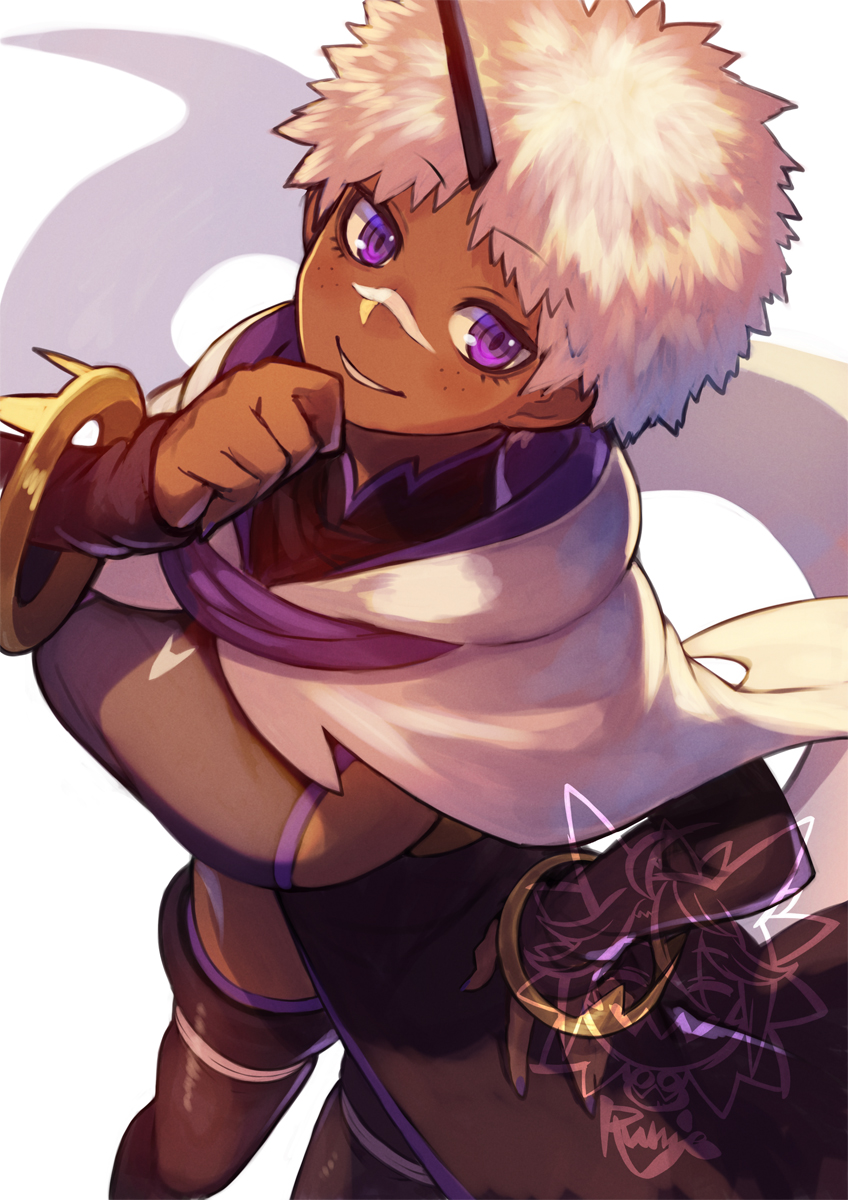 オリジナルキャラクターのサーミャ！ティオナのお友達で砂の竜の力を持つぞ！彼女は僕がベリショが好きでベリショも日常的に描きてぇなぁとなって生まれたキャラだぞ！髪型コロコロかわるけどね。皆もベリショ描こう！
Original character Samya! Tiona's friend who wields the power of the Sand