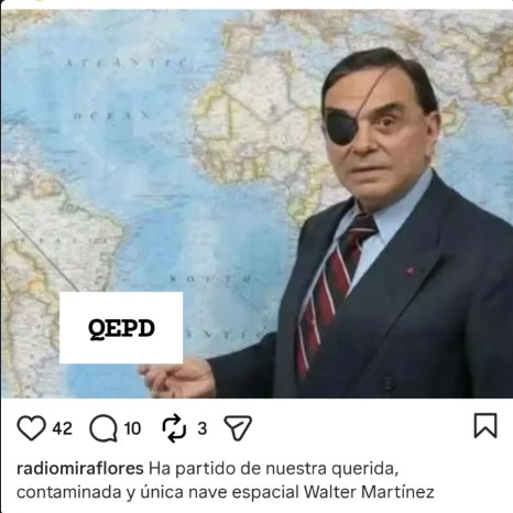 Se fue este man, que te contaba los tejes y manejes de la geopolítica mundial como pocos. Buen Viaje, maestro!
