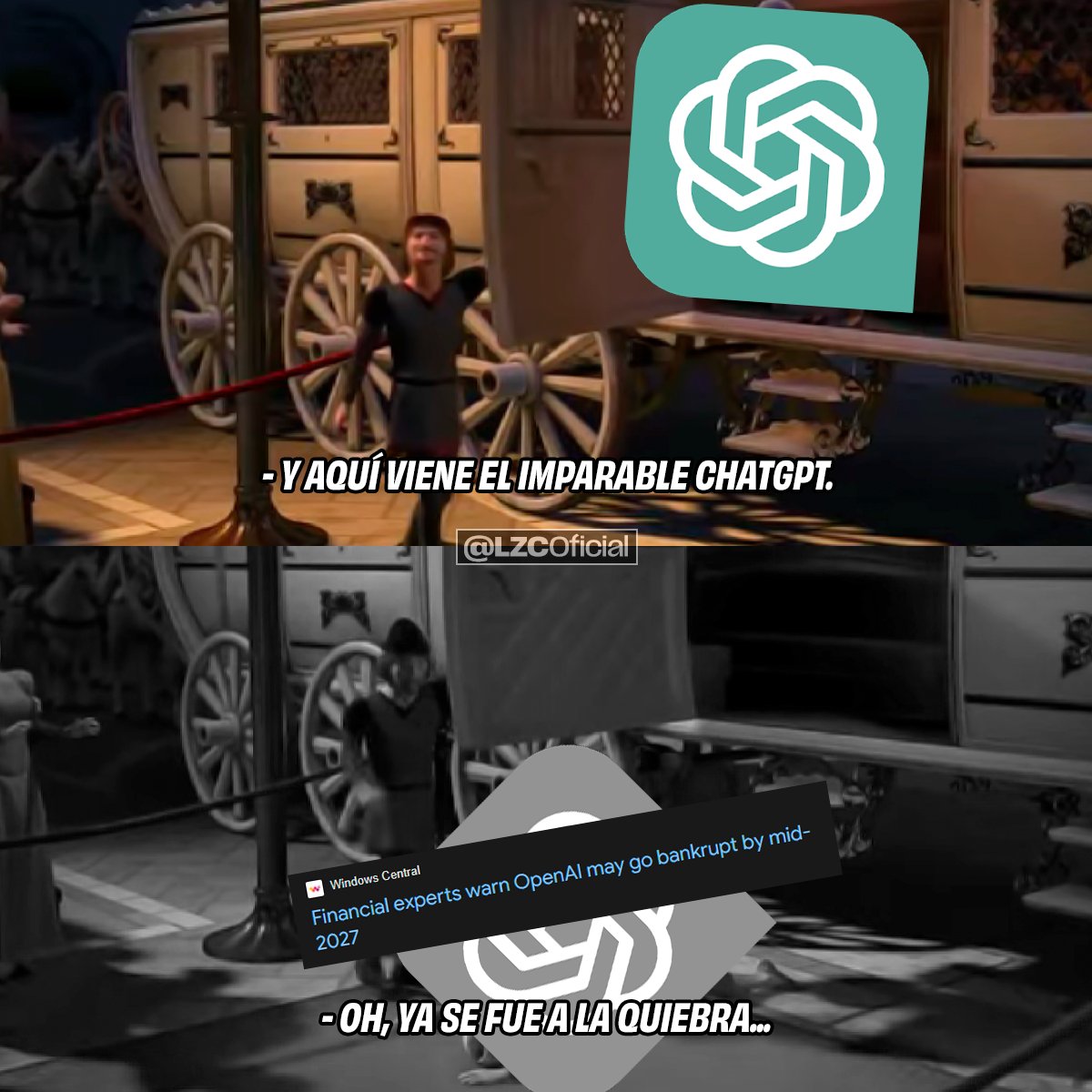 LZCOficial's tweet image. Parece que la burbuja si va a reventar.