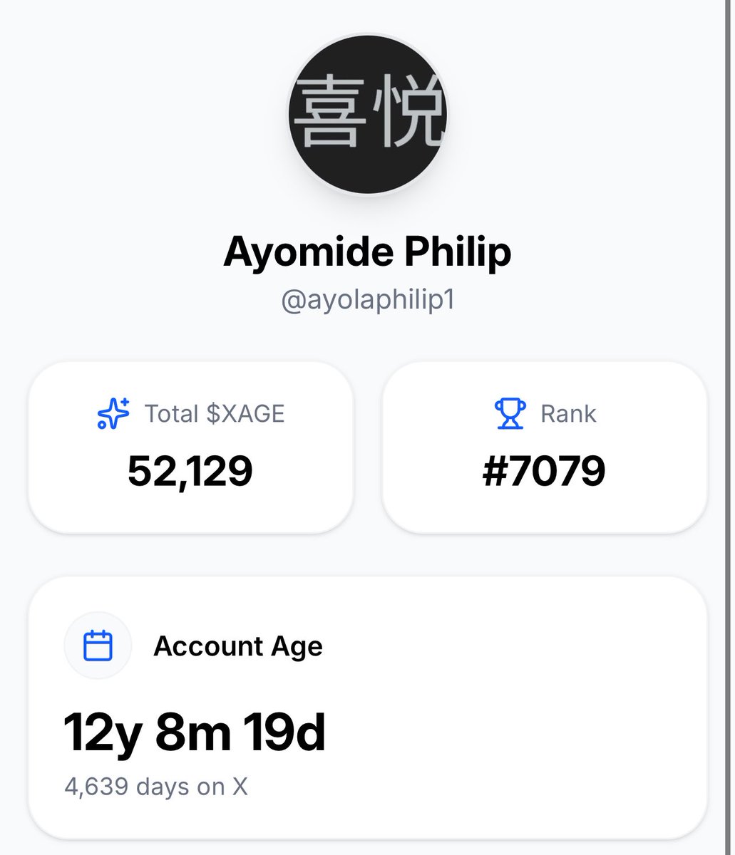 ayolaphilip1's tweet photo. @xage_app Hmm…. 12yrs tho

Here is the referral 

https://t.co/tybfrTvX0Z https://t.co/34I91iGWQc