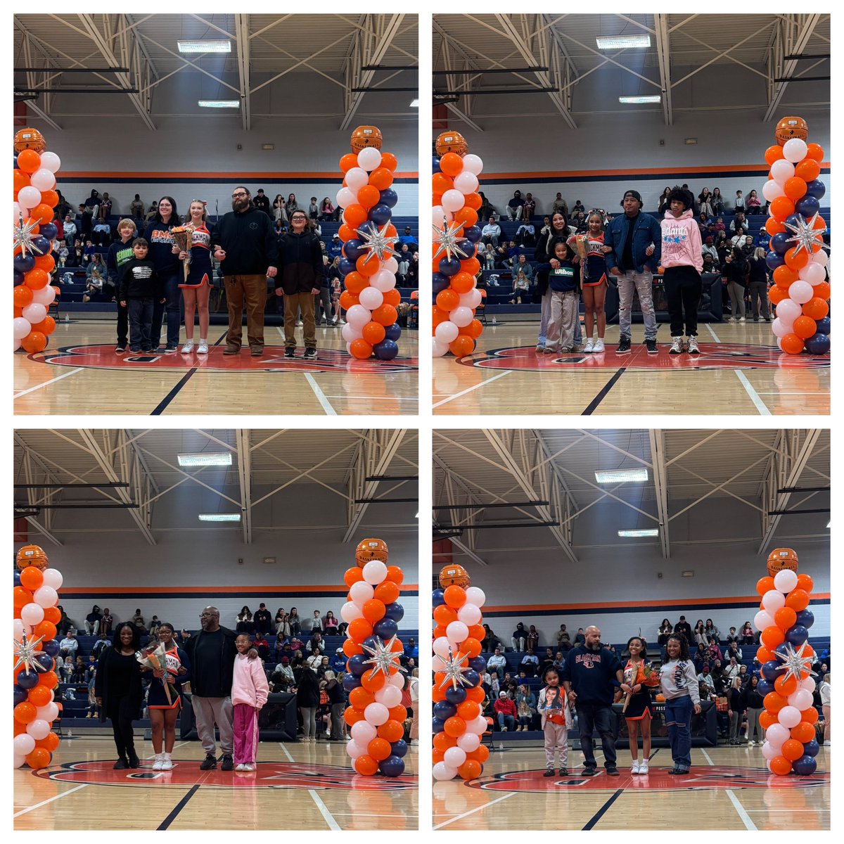 Celebrating our 8th grade basketball cheerleaders tonight! We are so proud of you! #WeAreBlackman