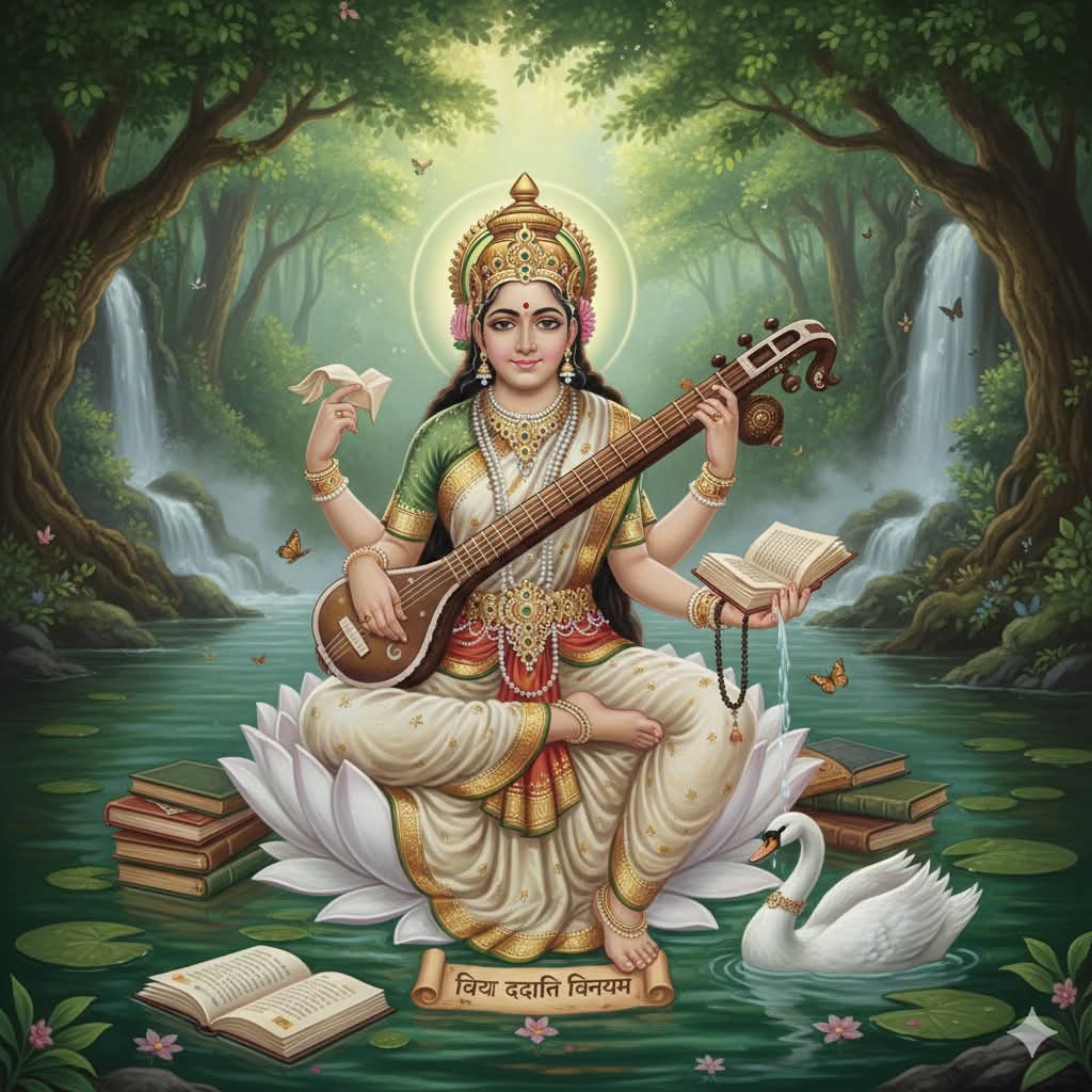 mpdjoshi's tweet image. ज्ञान, विद्या, विवेक र सुसंस्कृत वाणीकी
पूज्य देवी माँ सरस्वतीको कृपाले
हाम्रो जीवन उज्यालो होस्,
अज्ञानको अन्धकार हटोस्,
बुद्धिमा स्पष्टता, कर्ममा शुद्धता
र भविष्यमा सफलताको मार्ग प्रशस्त होस्।

बसन्त पञ्चमी तथा सरस्वती पूजाको हार्दिक शुभकामना ! 🙏