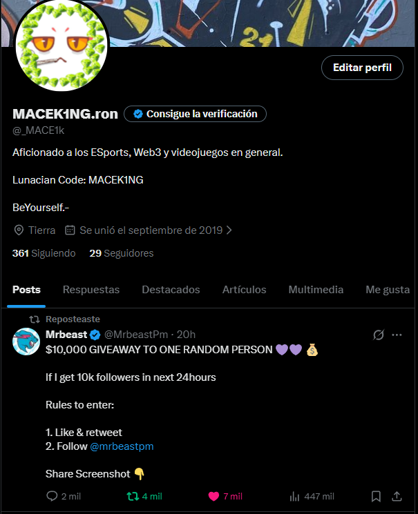 _MACE1k's tweet photo. @MrbeastPm 🍀 https://t.co/Dn7vvzPUsW