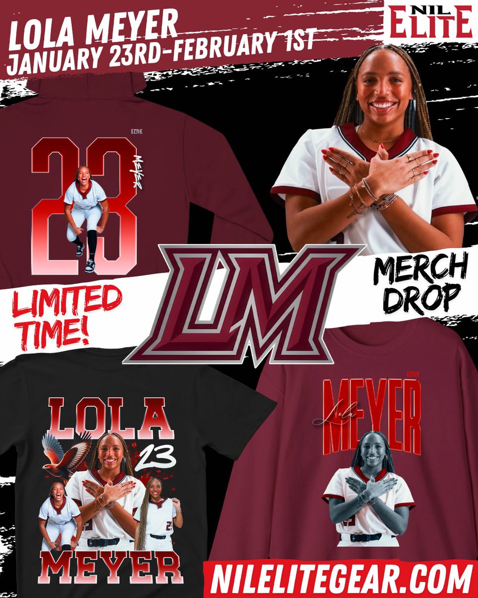 NILEliteLadies's tweet photo. Signed 📝and locked in 🔒
The Official Merch of Lola Meyer drops tomorrow❗️NIL Elite Gear is built for athletes, made for the culture. Available for a limited time only🚨 https://t.co/jaO6ARKrje