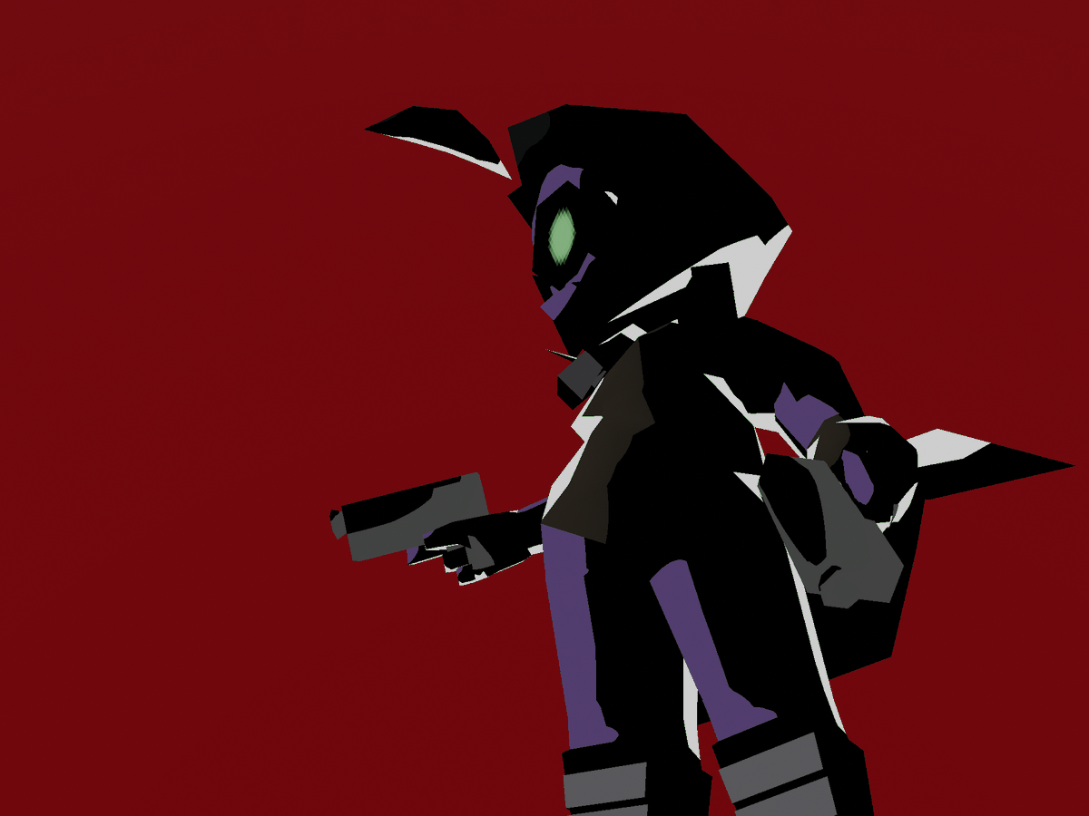 GreenGoopoid's tweet photo. Didn't do a whole lot this last month, I was too busy binging Morrowind and Game Center CX. I messed with Jade's shaders (and shrunk her head) but I'm not sold on her hair. also not sure how I feel about the rim lights. Bonus render of 'Miles' from last post. https://t.co/fSdSXanNBm