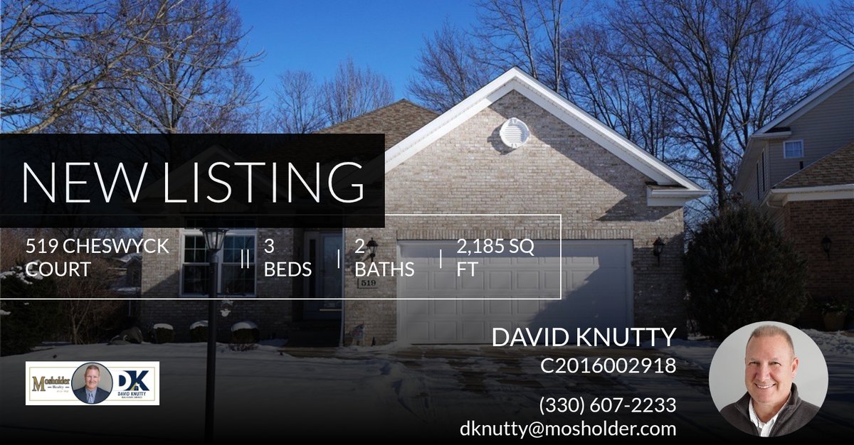 DavidKnutty's tweet photo. 📍 New Listing 📍 Take a look at this fantastic new property that just hit the market located at 519 Cheswyck Court in Akron. Reach out here or at (330) 607-2233 for more information https://t.co/OlvfrrcgPr https://t.co/nAdfm7MysW