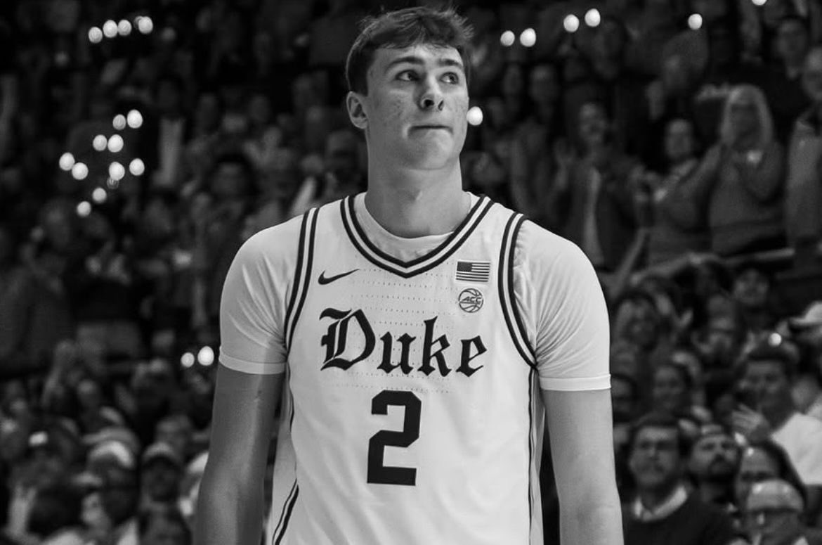 DukeEchoes's tweet image. Cooper Flagg asked his mom if there was ever a moment when she felt like he had really made it. Her response was: 

“The moment that I saw you run out for the first time with Duke across your chest. Growing up as a lifelong Duke fan, to see you play and suit up for that team was…