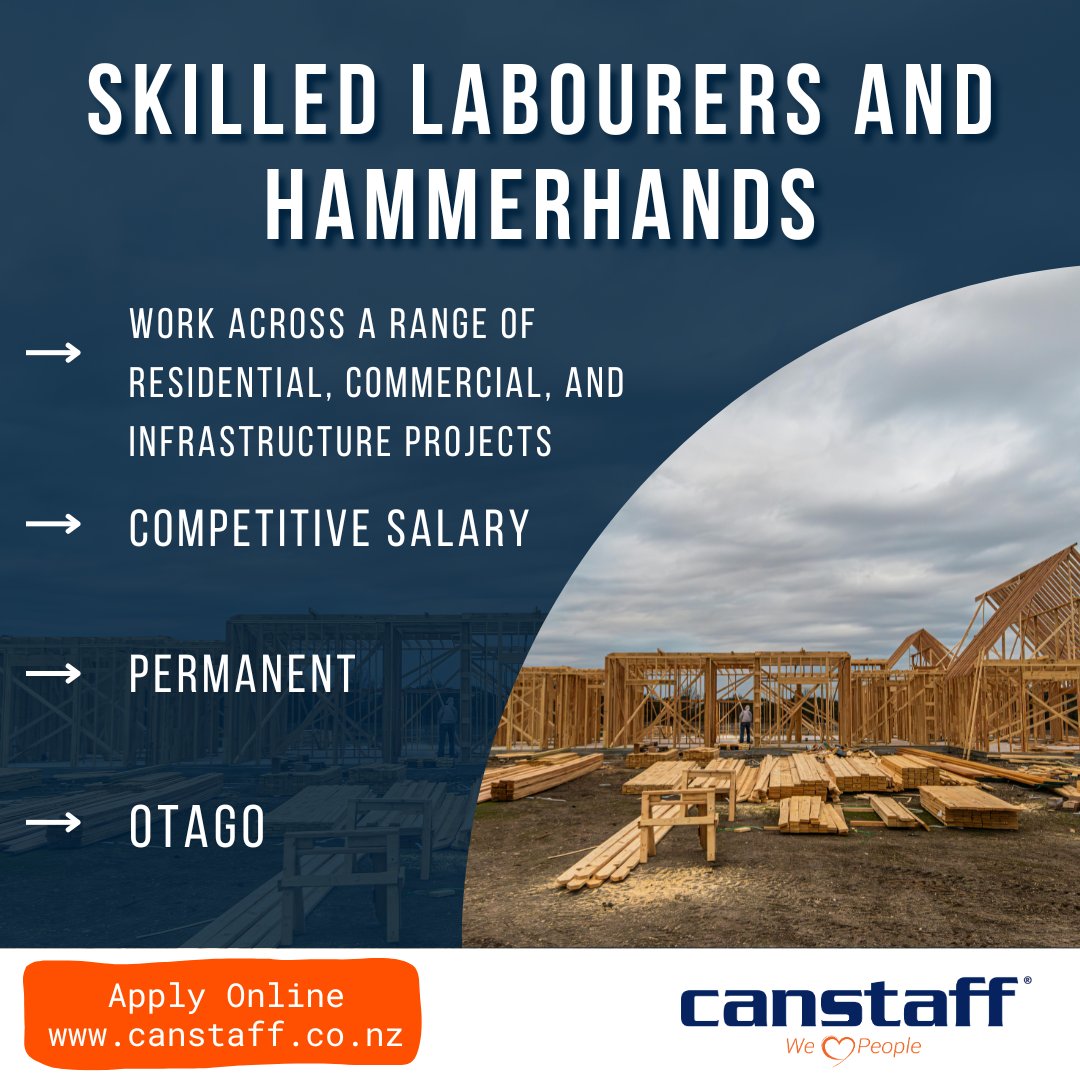 Canstaff's tweet photo. Join exciting projects in beautiful Central Otago. Great pay, variety of work, and immediate starts for the right people! If you're ready to work hard and make your mark, we want YOU!
Apply Here Now 👉 https://t.co/wiyxMxB0fj https://t.co/1EyQQSOZ2Y