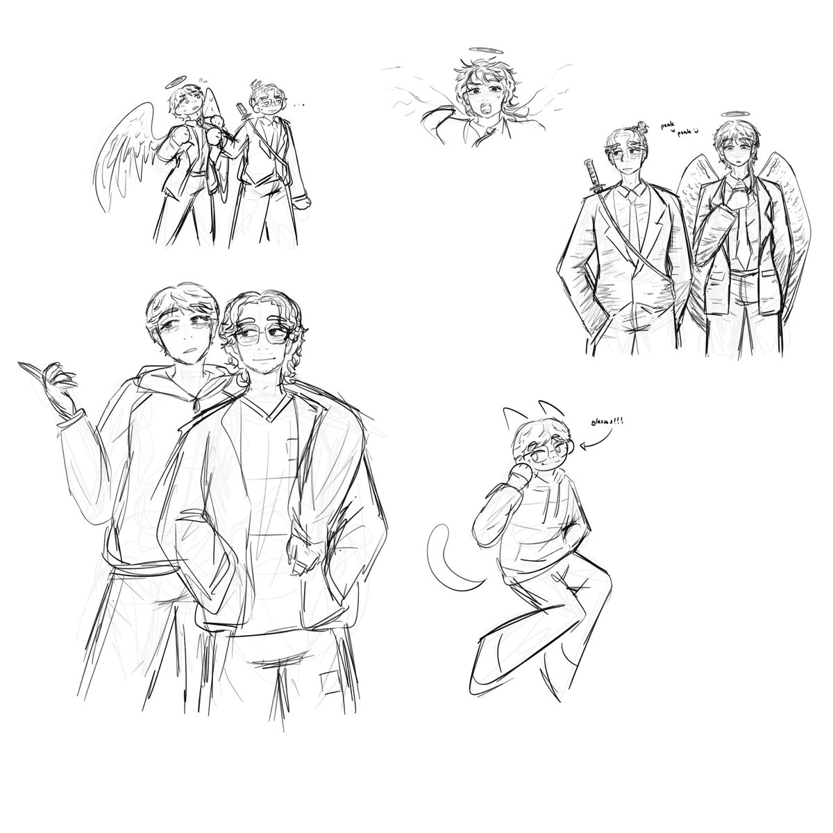 b4mjjong_'s tweet photo. so what do we know about johnrate as akiangel......

just more practice with the new artstyle 🙏 (its very csm inspired) #n4rrate #johnqt https://t.co/MsJDVAaJKs