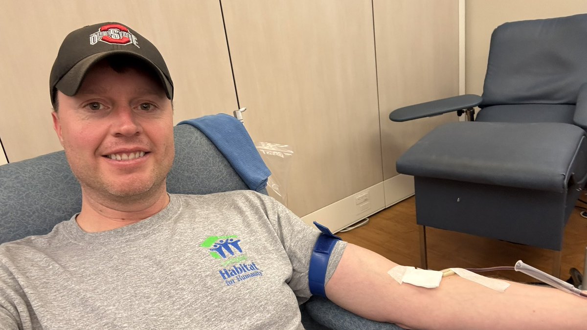 MarkStitz's tweet image. URGENT NEED: The winter storm is about to shut down countless blood drives across the country, so I squeezed in a quick donation this afternoon.