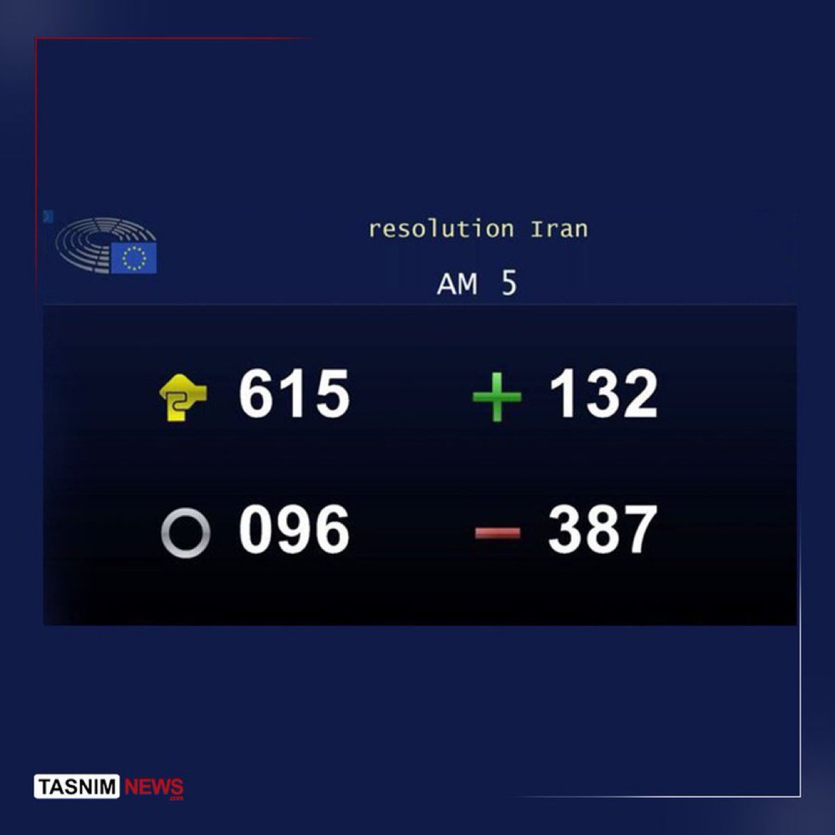 پارلمان اروپا با 387 رای مخالف، 132 رای موافق و 96 رای ممتنع دادن فرصت به #رضا_پهلوی برای سخنرانی در بروکسل را رد کرد🤦🏻‍♀️
#پهلوی_برمیگرده به خانه البته 😀