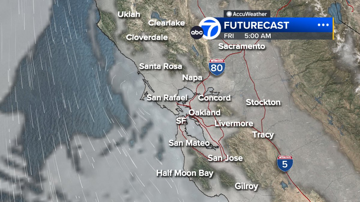 SandhyaABC7's tweet image. Nice warmup today w/brighter skies!  Enjoy it!  Fog in the AM followed by cooler weather tomorrow.  Dry weekend.  Rain's back next WED!  #ABC7now #SanFrancisco #BayArea #CAwx #SantaCruz
