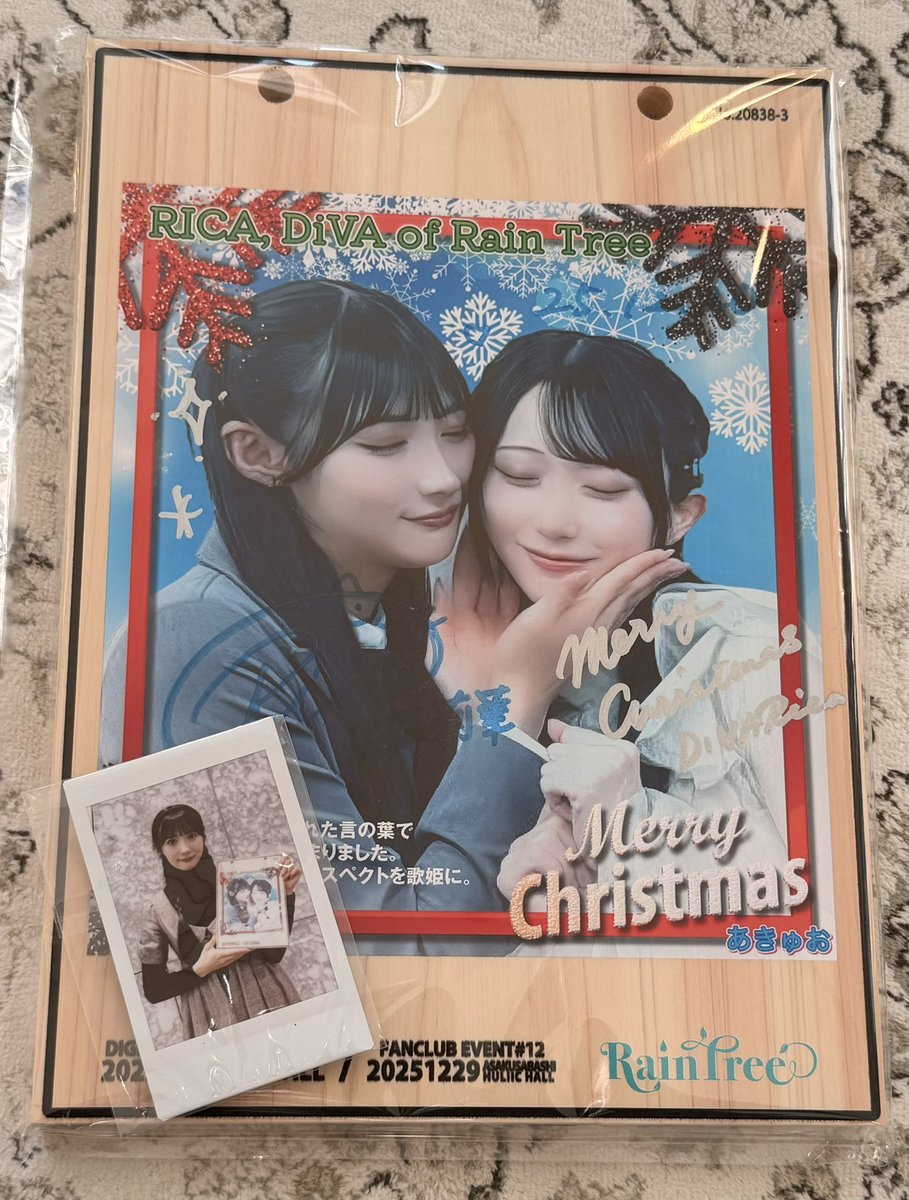 Raintree 佐藤莉華 サイン入り チェキ 招木 DiVAありがとう☺️ サイン＆チェキも感謝です by 元莉華レント