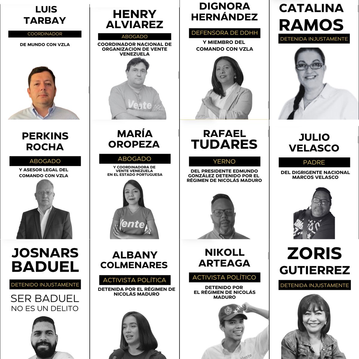 Dana_Vzla's tweet photo. En Venezuela Hay centros de tortura operando con total impunidad: Zona 7, El Helicoide, El Rodeo, Yare, Tocorón, Ramo Verde y La Crisálida.

Cerrar estos centros salva vidas.

#CierrenTodosLosCentrosDeTortura #QueSeanTodos https://t.co/DofRNAHZg2