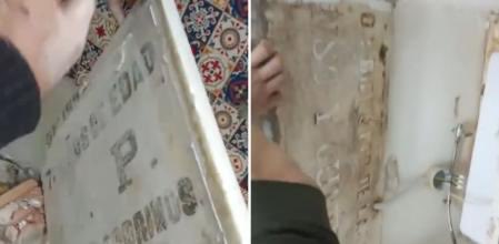 Una pareja compra un piso de los años 60 en Córdoba y al reformar la cocina se dan cuenta de que la encimera de mármol está hecha con lápidas 🪦🪦 lavanguardia.com/pop/clic/20251…