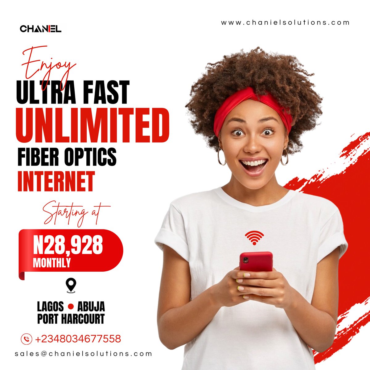 Chanielsolution's tweet photo. 🚀 Ultra-Fast Unlimited Fiber Internet You Can Rely On.
Power your home or business with Chaniel MSP Fiber.
📍 Lagos | Abuja | Port Harcourt
📞 0803 467 7558
📧 sales@chanielsolutions.com
🔗 https://t.co/Rrnv4xcnAA https://t.co/GRu1PYgXLc