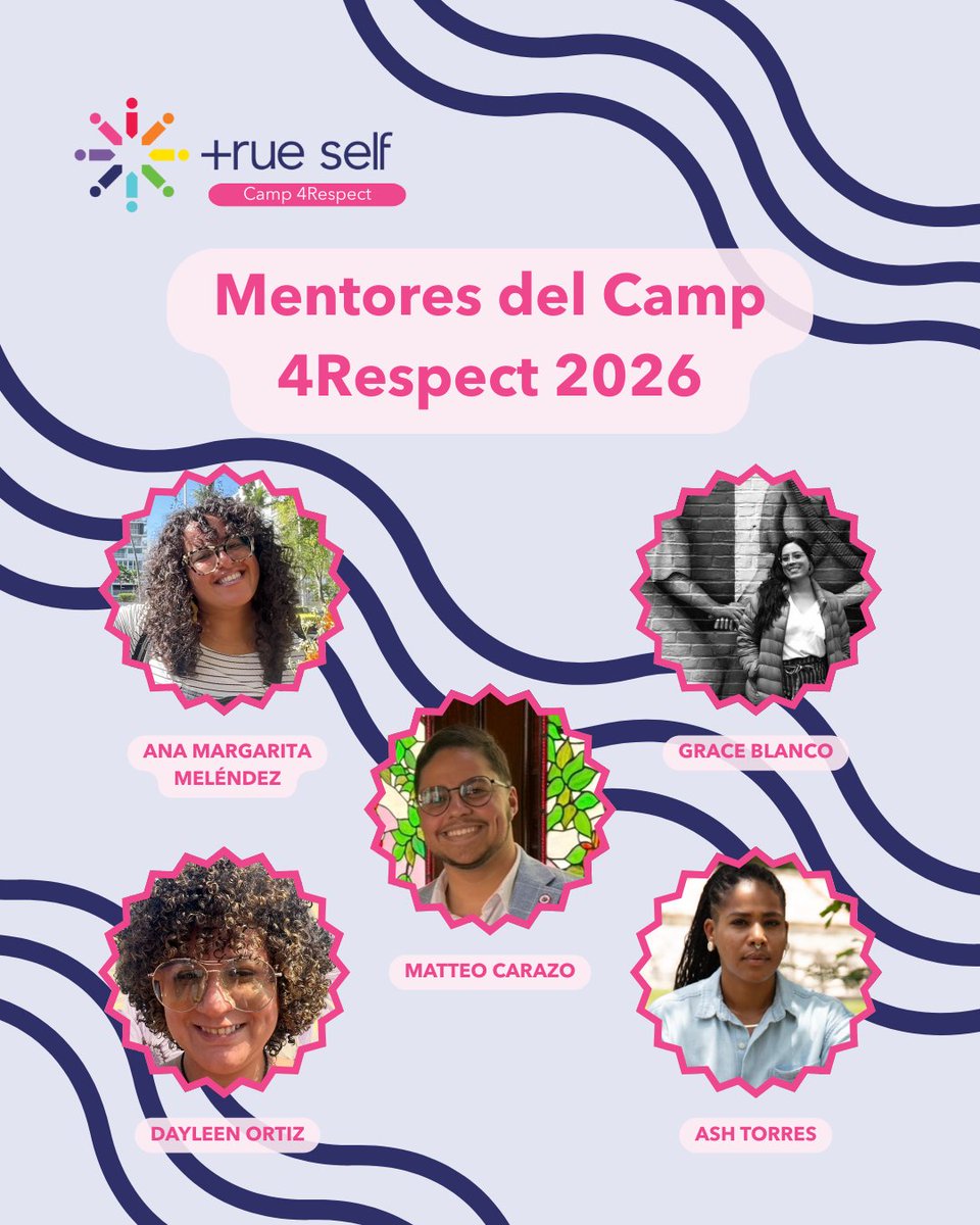 🌈Les presentamos a nuestres mentores del Camp 4 Respect 2026, quienes ya están preparades para recibirles con alegría y respeto.

💻Únete hoy. Juntes haremos de este campamento una experiencia inolvidable. 💜

#Camp4Respect #TrueSelfPR #OrgulloJuvenil