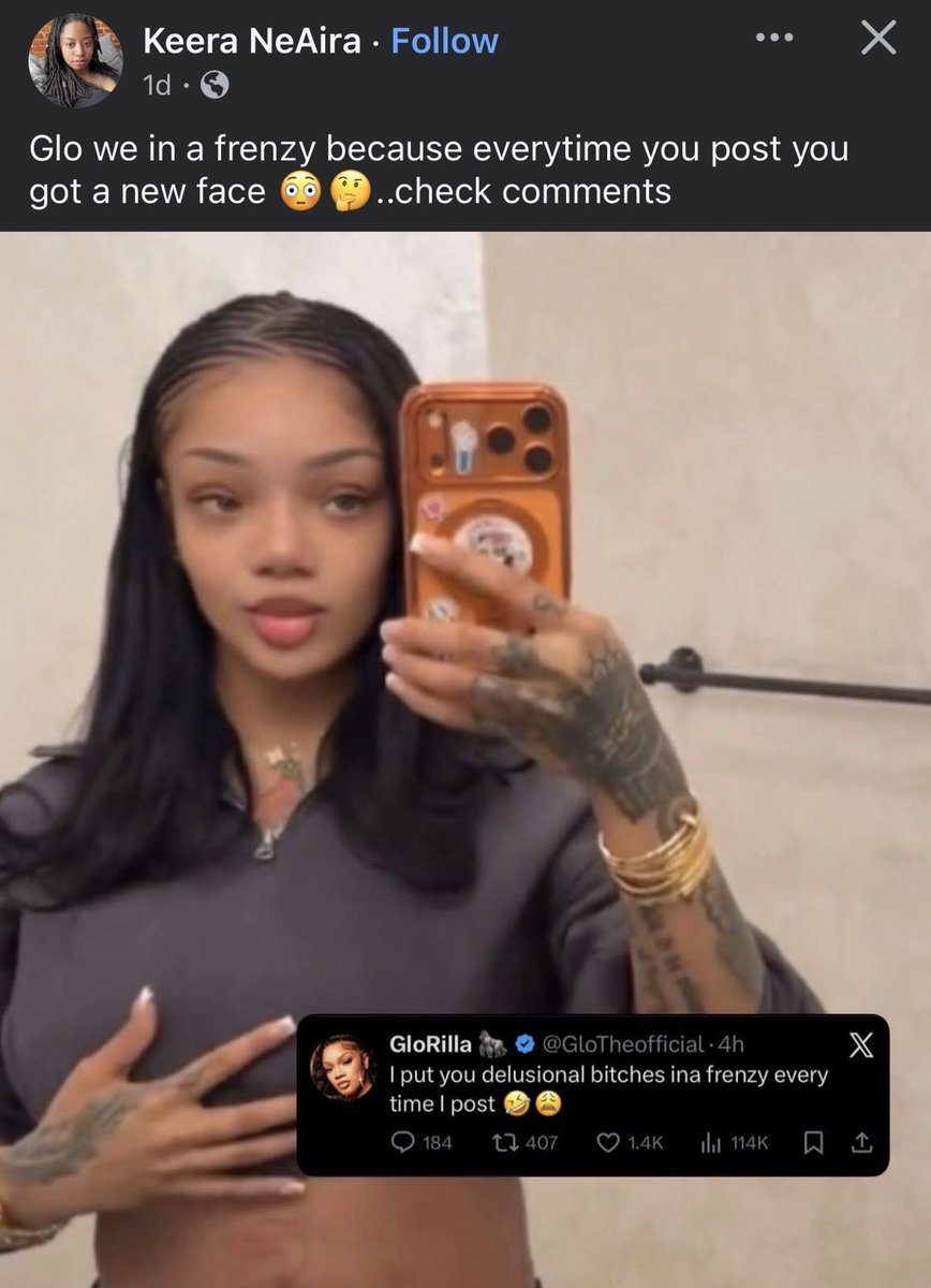 ashantialize_'s tweet photo. @GloTheofficial I’m just the messenger 🤣🤣🤣 but I agree with Keera. https://t.co/wiYsezbPRo