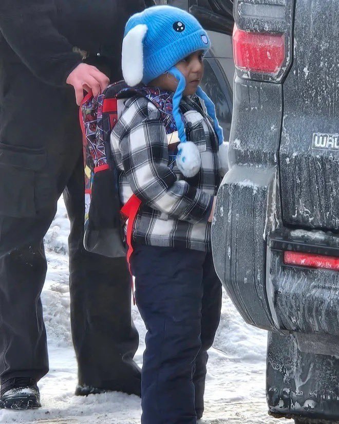 KamalaHarris's tweet image. Liam Ramos is just a baby. He should be at home with his family, not used as bait by ICE and held in a Texas detention center.

I am outraged, and you should be too.