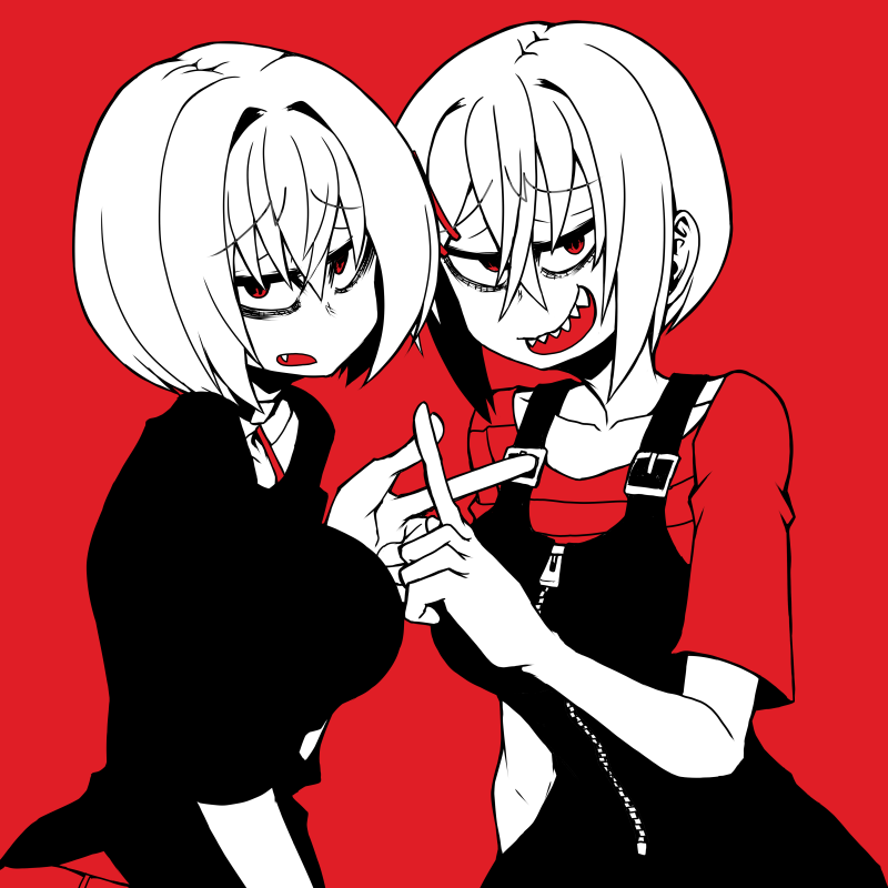 「赤黒。6」|あやめのイラスト