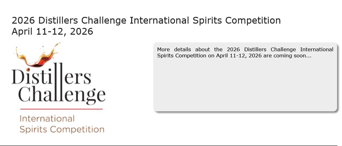 Distillers Challenge Intl Spirits Competition tweet media