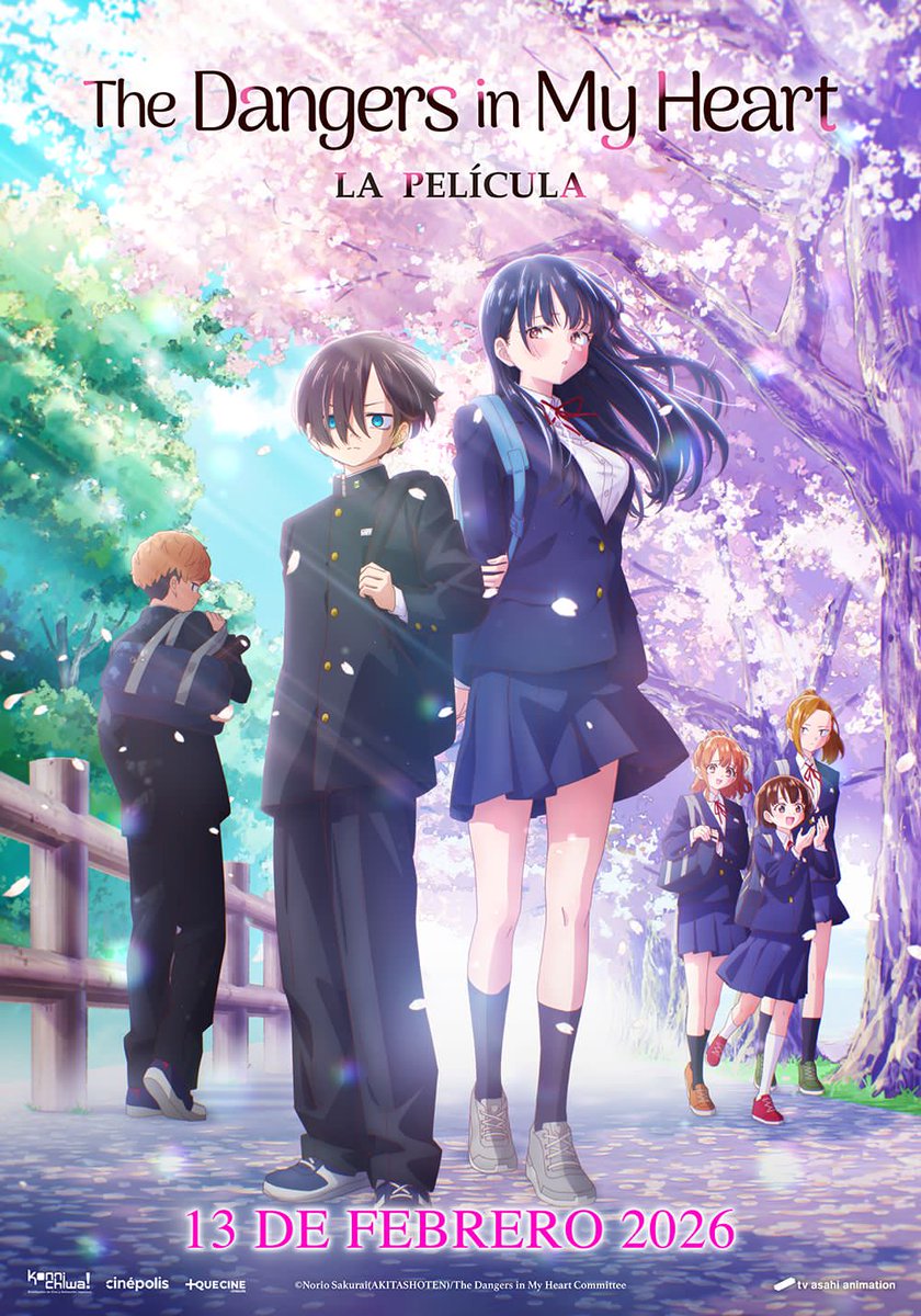 KonnichiwaFest's tweet image. ¡Atención a todos los fans de #Bokuyaba! 💕 ¡Nos complace anunciar que The Dangers in My Heart, la película, se estrenará en cines el próximo 13 de Febrero, el mismo día que en Japón! Primera vez en la historia. 😍

¡Atentos a nuestras actualizaciones!