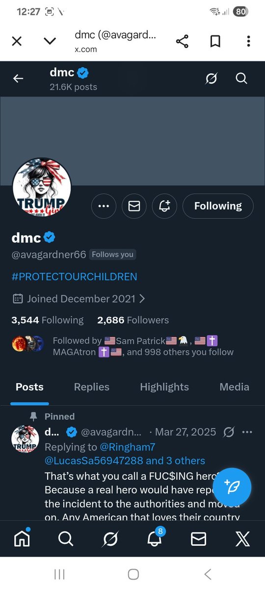 Two fantastic patriots reaching out for new connections 
<a href="/avagardner66/">dmc</a> 
<a href="/JoyZimmerman94/">Joy Zimmerman</a> 
F&amp;R
💪🫶💯🇺🇸